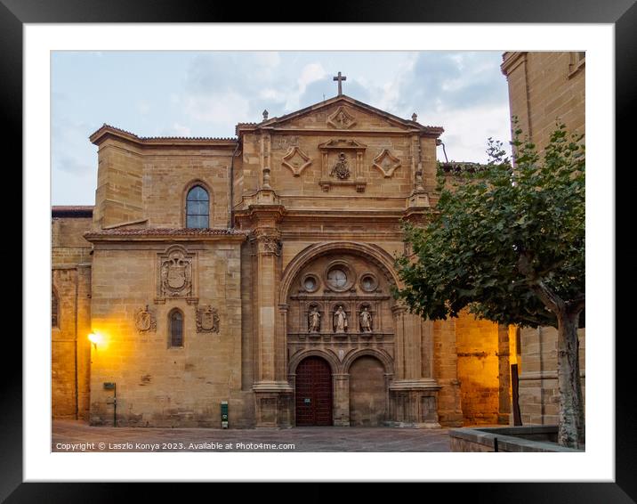 Cathedral - Santo Domingo de la Calzada Framed Mounted Print by Laszlo Konya