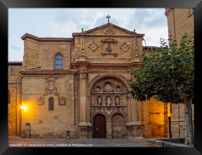 Cathedral - Santo Domingo de la Calzada Framed Print by Laszlo Konya