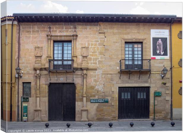 Pilgrim hostel - Santo Domingo de la Calzada Canvas Print by Laszlo Konya