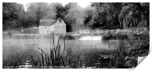 Sturminster newton water mill Dorset  Print by Les Schofield