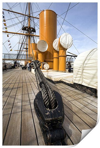 HMS Warrior Print by Tony Bates