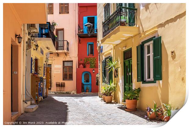 Old Town of Chania, Crete  Print by Jim Monk