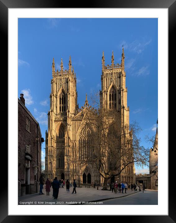 York Minster Framed Mounted Print by RJW Images