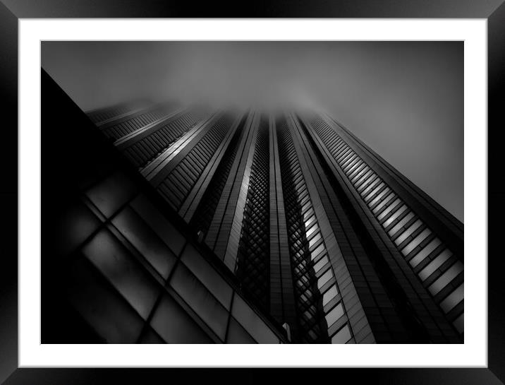 Downtown Fogfest No 10 Framed Mounted Print by Brian Carson