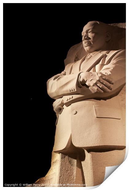 Martin Luther King Memorial Venus, Jupiter and Stars and Venus i Print by William Perry