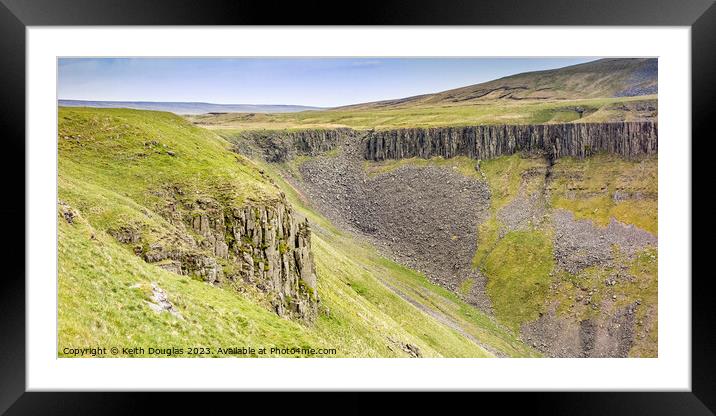 High Cup Nick head of valley Framed Mounted Print by Keith Douglas