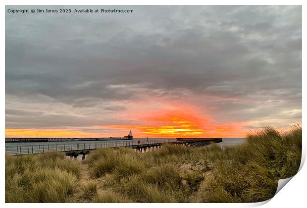 December sunrise over the Dunes Print by Jim Jones
