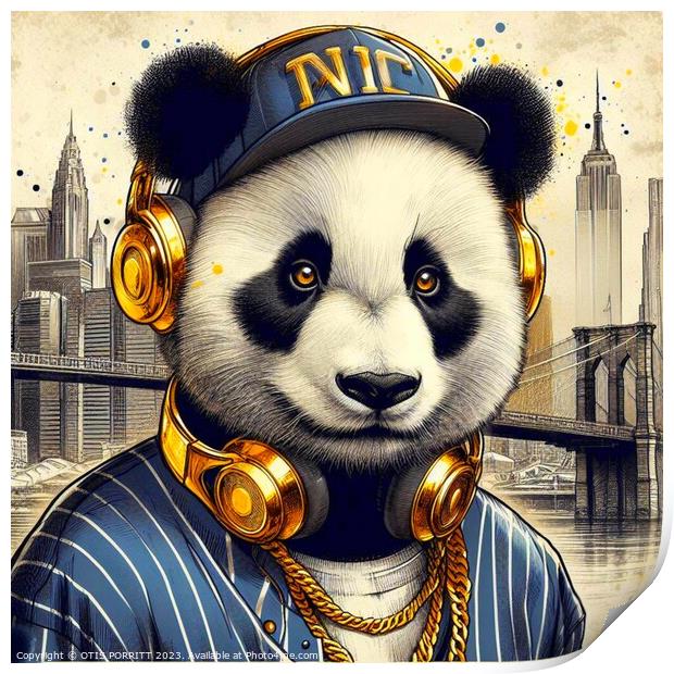 NYC PANDA Print by OTIS PORRITT