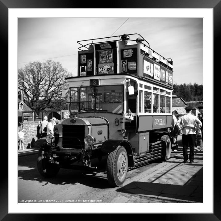 London General Omnibus Company B Type Framed Mounted Print by Lee Osborne