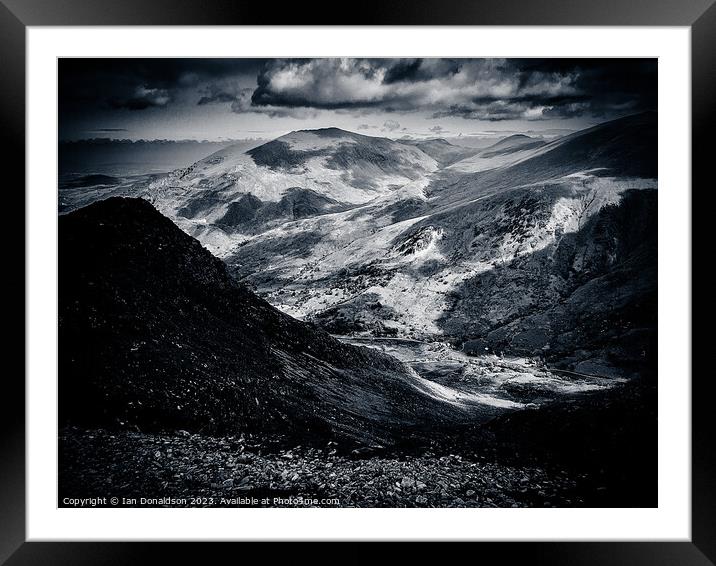 Snowdonia Framed Mounted Print by Ian Donaldson