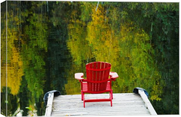Looking Out Over the Beginning of Autumn Canvas Print by Dave Reede