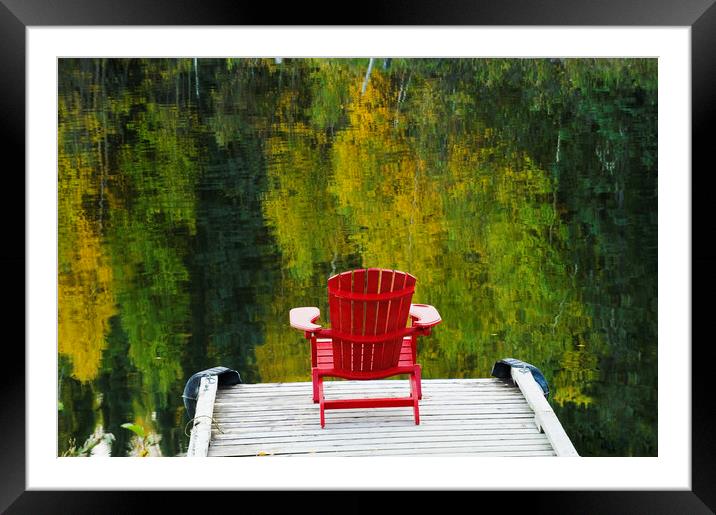 Looking Out Over the Beginning of Autumn Framed Mounted Print by Dave Reede