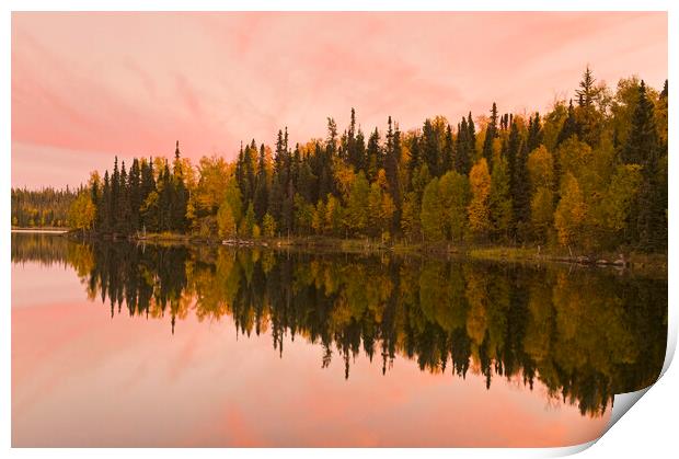 Northern Lake Print by Dave Reede