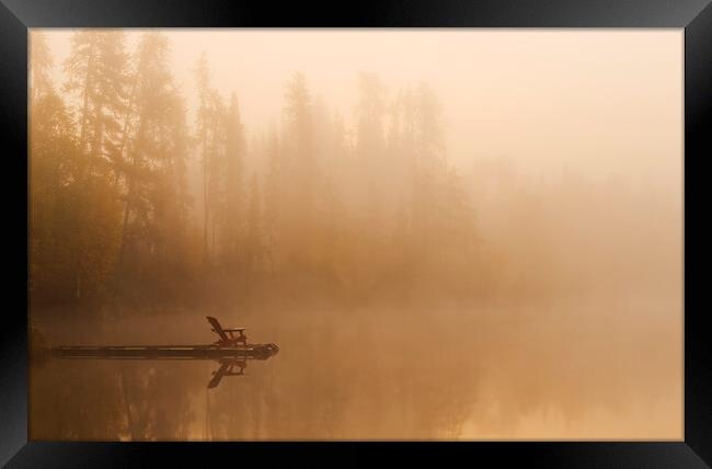 Misty Morning Framed Print by Dave Reede