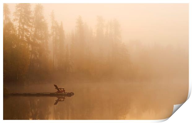 Misty Morning Print by Dave Reede