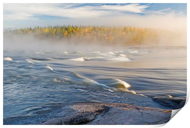 Flowing Water Print by Dave Reede