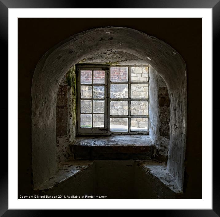Castle Window View Framed Mounted Print by Nigel Bangert