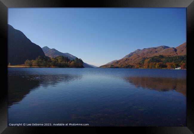 Loch Shiel Calm Framed Print by Lee Osborne