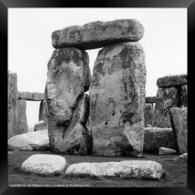 Stonehenge Framed Print by Lee Osborne