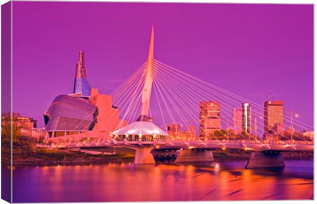 Winnipeg skyline Canvas Print by Dave Reede