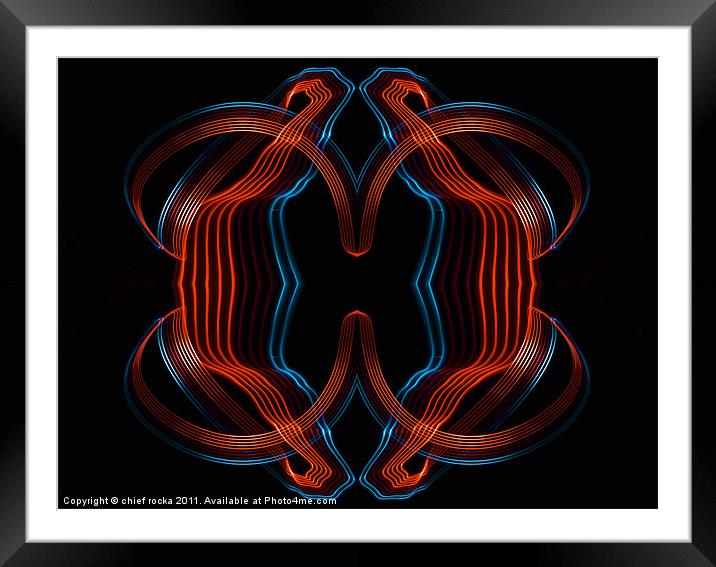 reflective obsession Framed Mounted Print by chief rocka