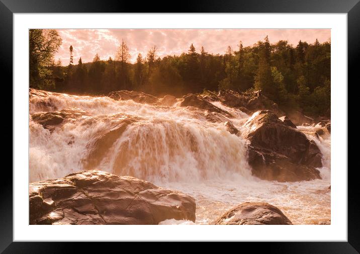 Waterfalls  Framed Mounted Print by Dave Reede