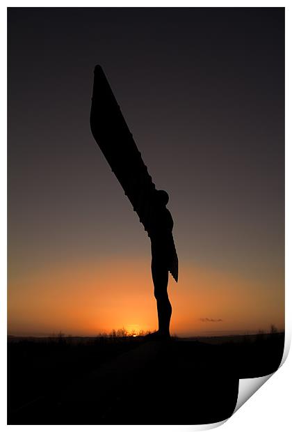 angel of the north sunset Print by Northeast Images