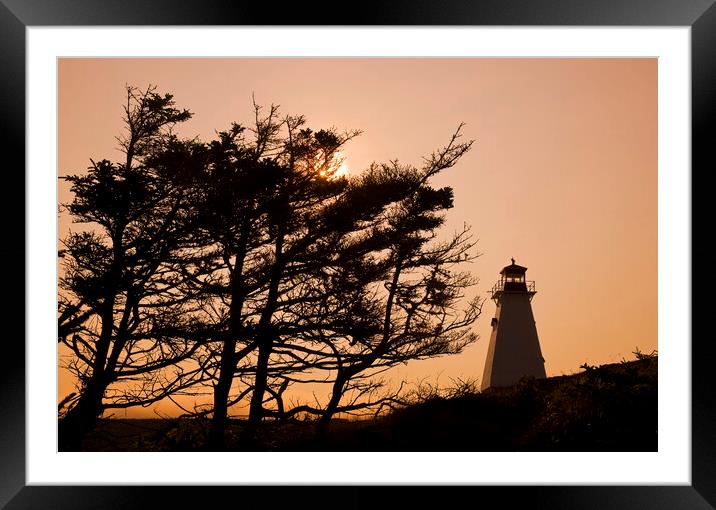 Boar's Head Lighthouse Framed Mounted Print by Dave Reede