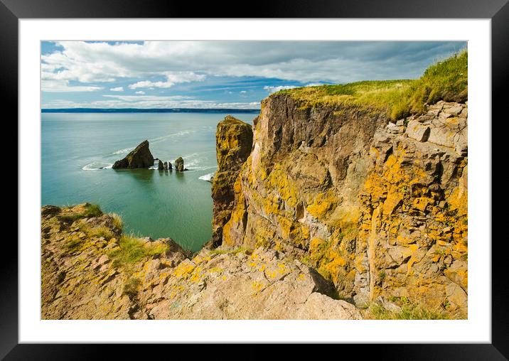 Cape Split Framed Mounted Print by Dave Reede