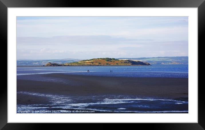 Cramond Island, Firth of Forth Framed Mounted Print by Lee Osborne