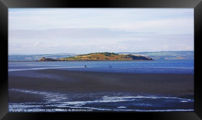Cramond Island, Firth of Forth Framed Print by Lee Osborne