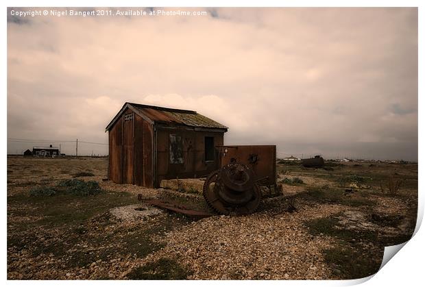 Fisherman's Shack Print by Nigel Bangert