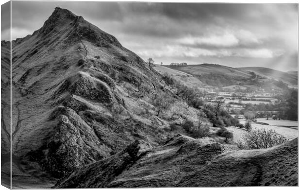 Parkhouse Hill Black and White Canvas Print by Tim Hill
