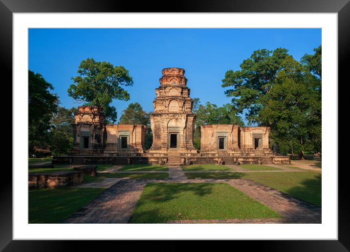 Prasat Kravan Hindu Temple In Cambodia Framed Mounted Print by Artur Bogacki