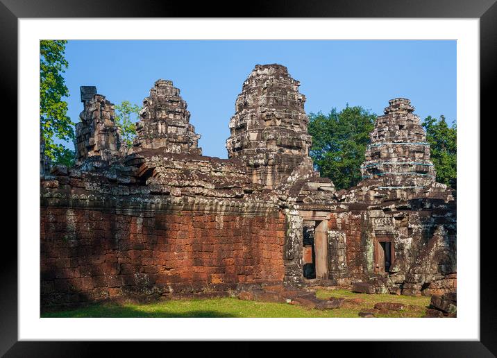 Banteay Kdei Temple In Cambodia Framed Mounted Print by Artur Bogacki