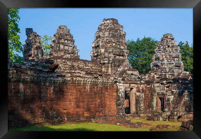Banteay Kdei Temple In Cambodia Framed Print by Artur Bogacki