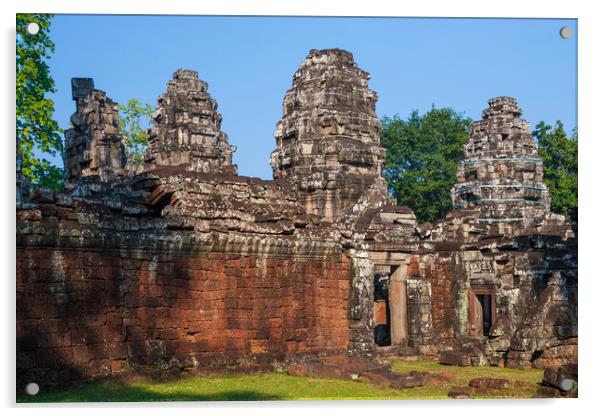 Banteay Kdei Temple In Cambodia Acrylic by Artur Bogacki