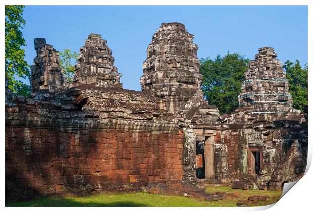 Banteay Kdei Temple In Cambodia Print by Artur Bogacki