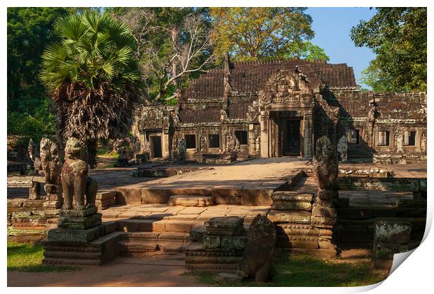 Prasat Banteay Kdei Temple In Cambodia Print by Artur Bogacki
