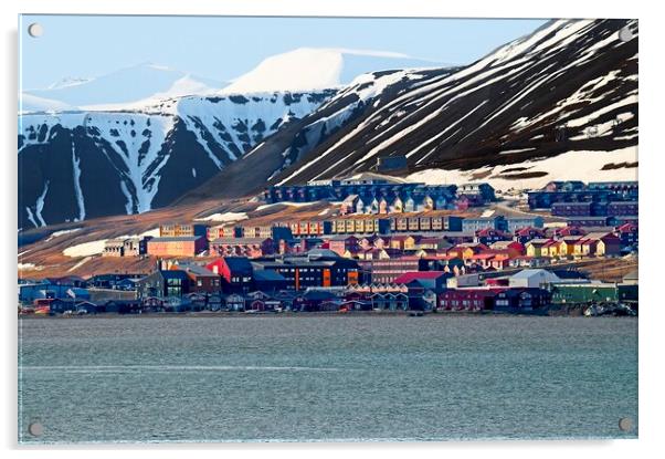 Longyearbyen Town Svalbard Acrylic by Martyn Arnold