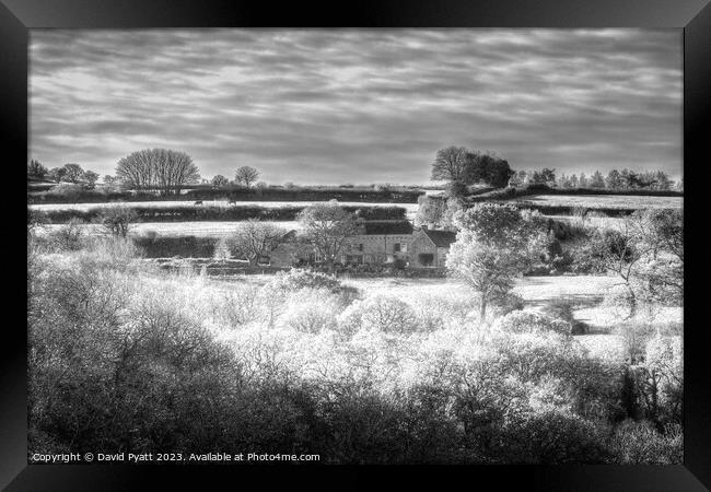 Dartmoor Hill Top Farm Infrared Framed Print by David Pyatt