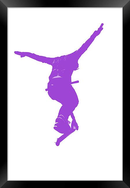 Purple Tuck Framed Print by Donna Collett