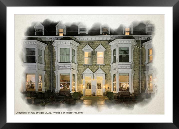 Wheatlands Lodge Hotel York Framed Mounted Print by RJW Images