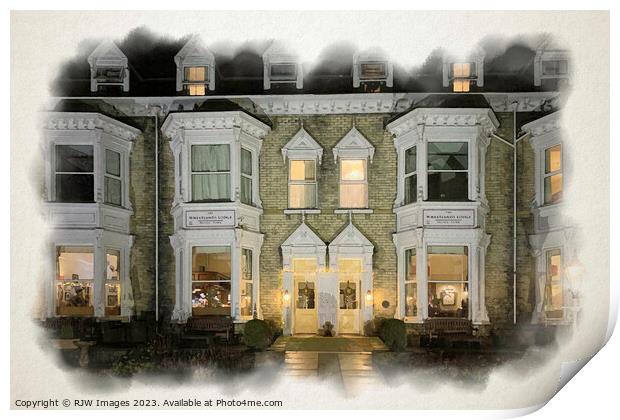 Wheatlands Lodge Hotel York Print by RJW Images