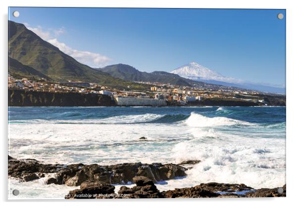 Punta del Hidalgo, Tenerife Acrylic by Jim Monk