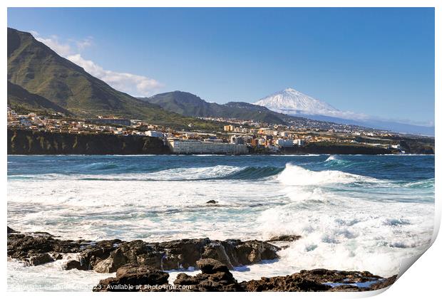 Punta del Hidalgo, Tenerife Print by Jim Monk