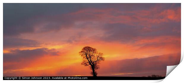 Sky cloud Print by Simon Johnson