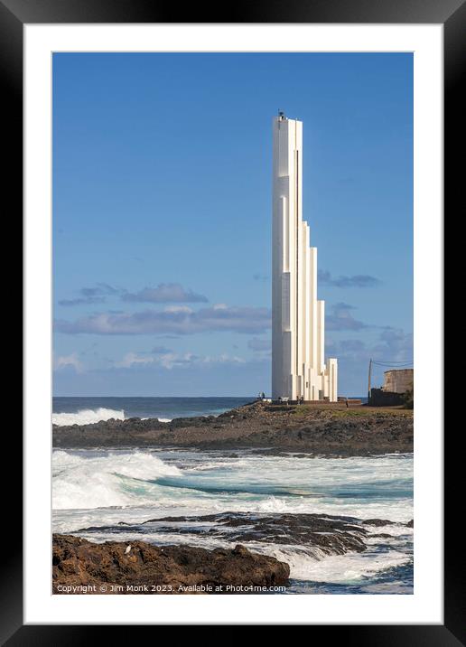Punta del Hidalgo Lighthouse in Tenerife Framed Mounted Print by Jim Monk