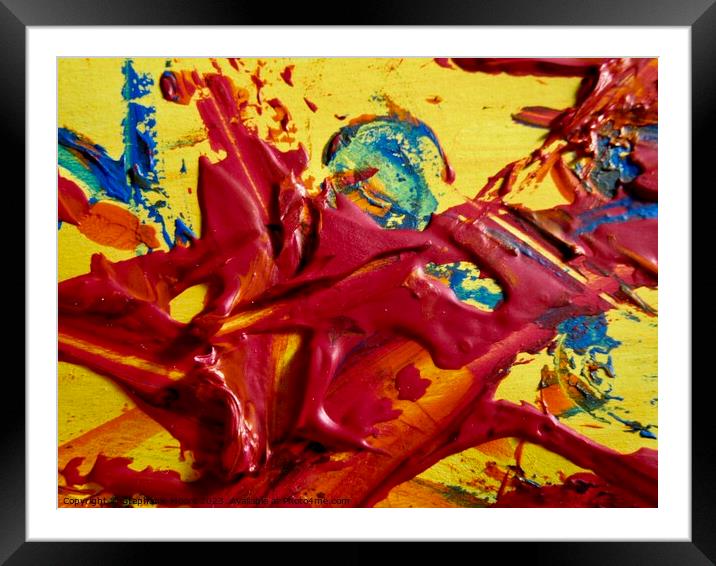 Abstract 897 Framed Mounted Print by Stephanie Moore