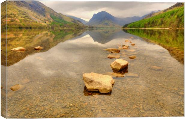 Buttermere and Fleetwith Pike Canvas Print by Steve Smith